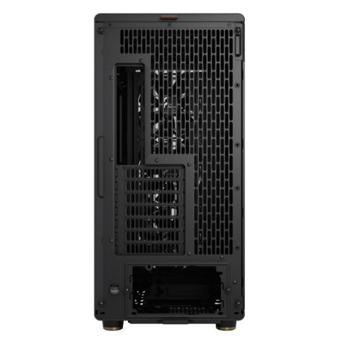 Fractal Design North XL Charcoal Black (Black Solid) Case, E-ATX, Fine Mesh Side, 3 PWM Fans, USB-C, Walnut Front