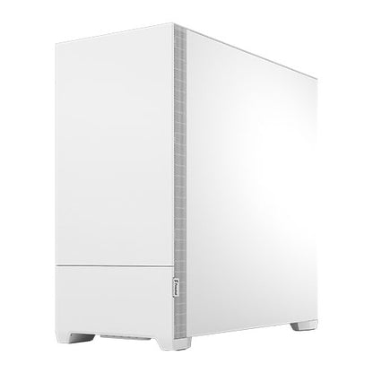 Fractal Design Pop Silent (White TG) Gaming Case w/ Clear Glass Window, ATX, Sound-Damping & Steel Foam, 3 Fans