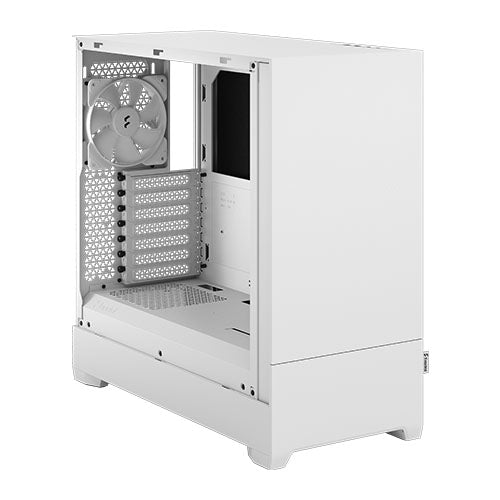 Fractal Design Pop Silent (White TG) Gaming Case w/ Clear Glass Window, ATX, Sound-Damping & Steel Foam, 3 Fans