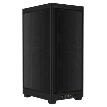 Corsair 2000D Airflow Mini ITX Gaming Case, Steel Mesh Panels, Up to 8x Fans, Triple-Slot GPU Support, USB-C, Requires SFX/SFX-L PSU, Black