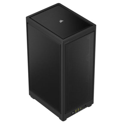 Corsair 2000D Airflow Mini ITX Gaming Case, Steel Mesh Panels, Up to 8x Fans, Triple-Slot GPU Support, USB-C, Requires SFX/SFX-L PSU, Black