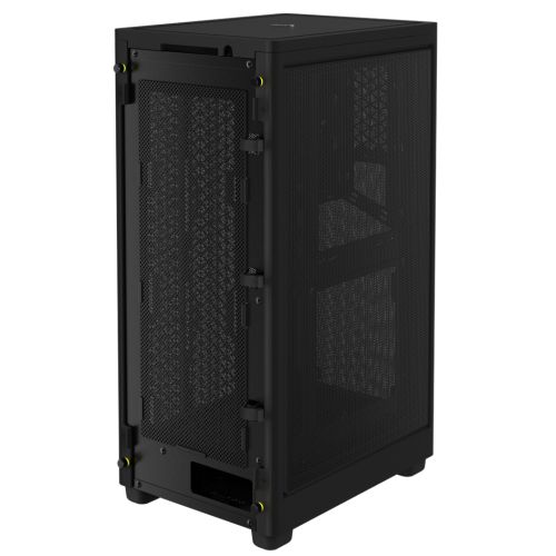 Corsair 2000D Airflow Mini ITX Gaming Case, Steel Mesh Panels, Up to 8x Fans, Triple-Slot GPU Support, USB-C, Requires SFX/SFX-L PSU, Black