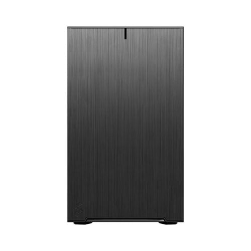 Fractal Design Define 7 Nano (Black Solid) Gaming Case, Mini ITX, 2 Fans, Sound Dampening, Ventilated PSU Shroud, USB-C, 306 mm GPU Support