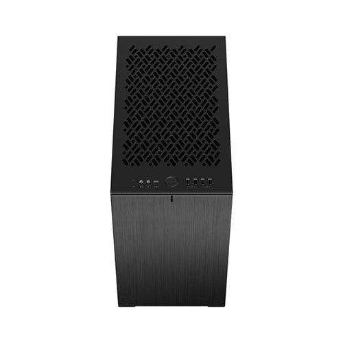 Fractal Design Define 7 Nano (Black Solid) Gaming Case, Mini ITX, 2 Fans, Sound Dampening, Ventilated PSU Shroud, USB-C, 306 mm GPU Support