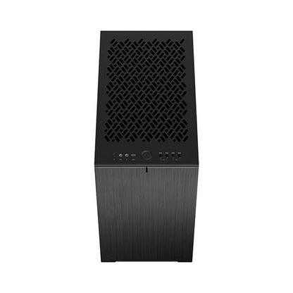 Fractal Design Define 7 Nano (Black Solid) Gaming Case, Mini ITX, 2 Fans, Sound Dampening, Ventilated PSU Shroud, USB-C, 306 mm GPU Support