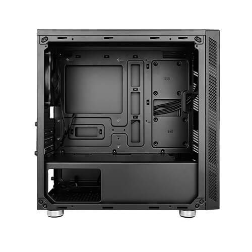 Antec VSK10 Micro ATX Case, 12cm Fan, 2 USB 3.0, Extensive Cooling Options, Black