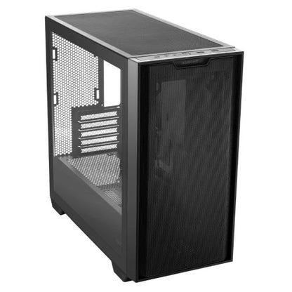 Asus A21 Gaming Case w/ Glass Window, Micro ATX, Mesh Front, 380mm GPU & 360mm Radiator Support, Asus BTF Compatible, Black