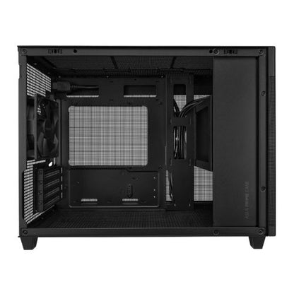 Asus Prime AP201 Gaming Case w/ Tempered Glass Window, Micro ATX, USB-C, Tool-free Panels, 338mm GPU & 360mm Radiator Support, Black