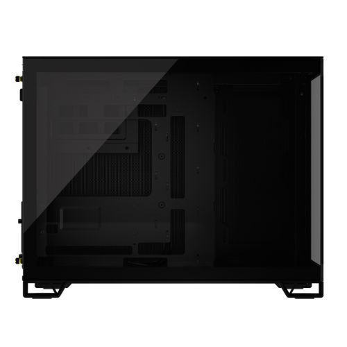 Corsair 2500X Dual Chamber Gaming Case w/ Glass Side & Front, Micro ATX, Mesh Panels, USB-C, Asus BTF Compatible, Black