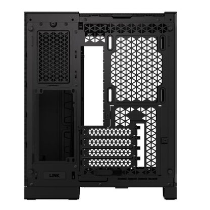 Corsair 2500X Dual Chamber Gaming Case w/ Glass Side & Front, Micro ATX, Mesh Panels, USB-C, Asus BTF Compatible, Black