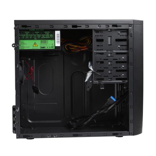 CiT Elite Micro ATX Case, 500W, Front USB 3.0, 8cm Fan, Mesh Front, Black