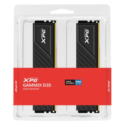 ADATA XPG GAMMIX D35 32GB Kit (2 x 16GB), DDR4, 3200MHz (PC4-25600), CL16, XMP 2.0, DIMM Memory, Black