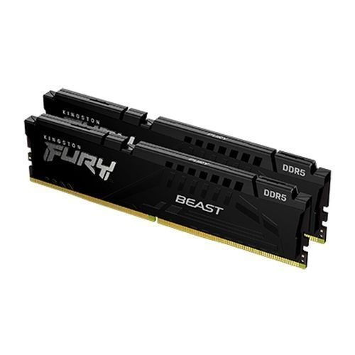 Kingston Fury Beast 32GB Kit (2 x 16GB), DDR5, 6000MHz (PC5-48000), CL36, 1.35V, ECC, PMIC, AMD EXPO, DIMM Memory
