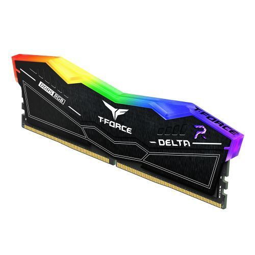 Team T-Force Delta RGB 32GB Kit (2 x 16GB), DDR5, 8000MHz (PC5-6400), CL38, ECC, XMP 3.0, PMIC, DIMM Memory, Black