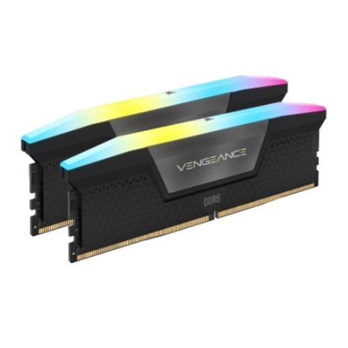 Corsair Vengeance RGB 64GB Kit (2 x 32B), DDR5, 5600MHz (PC5-44800), CL36, 1.25V, XMP 3.0, PMIC, DIMM Memory