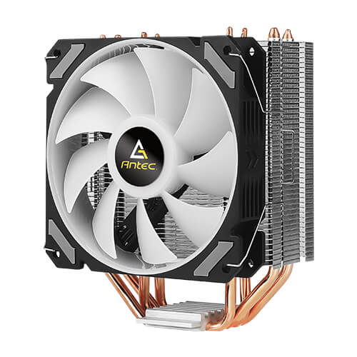 Antec A400i Neon Lighting Heatsink & Fan, Intel & AMD Sockets, PWM RGB Silent Fan, 4 Direct Touch Heatpipes, 150W TDP