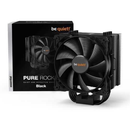 Be Quiet! BK007 Pure Rock 2 Black Heatsink & Fan, Intel & AMD Sockets, 12cm PWM Fan, 150W TDP