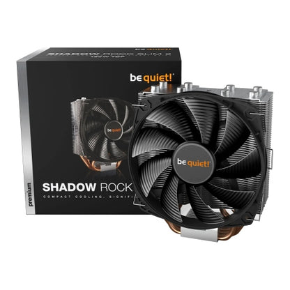 Be Quiet! BK032 Shadow Rock Slim 2 Heatsink & Fan, Intel & AMD Sockets, Silence-optimized Fan, 160W TDP