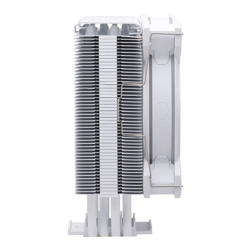 Cooler Master Hyper 212 Halo ARGB Heatsink & Fan, Intel/AMD, 4 Heat Pipes, Rifle Bearing Fan, Compact 154mm Height, White