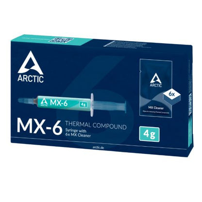 Arctic MX-6 Thermal Compound 4g Syringe & 6x MX Cleaner Wipes