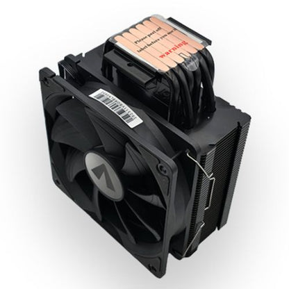 Vida Boreas Black ARGB Heatsink & Fan, Intel/AMD, 2000RPM Hydraulic Fan, 6 Copper Heatpipes, 220W TDP *ARGB and Optional Plain Fans Included*