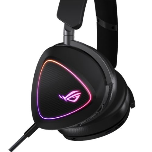 Asus ROG DELTA II Tri-Mode Wireless Gaming Headset, 2.4GHz/Btooth/3.5mm Jack, 50mm Titanium Drivers, DualFlow Audio, 110-Hour Battery, RGB