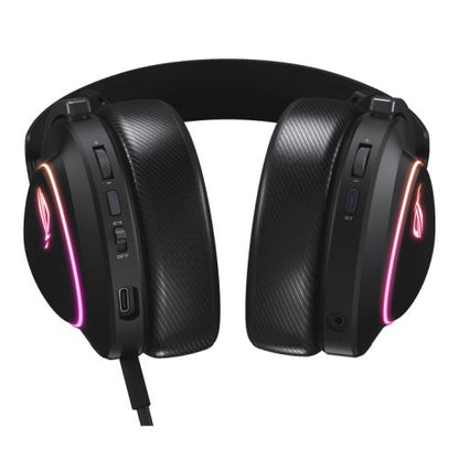 Asus ROG DELTA II Tri-Mode Wireless Gaming Headset, 2.4GHz/Btooth/3.5mm Jack, 50mm Titanium Drivers, DualFlow Audio, 110-Hour Battery, RGB