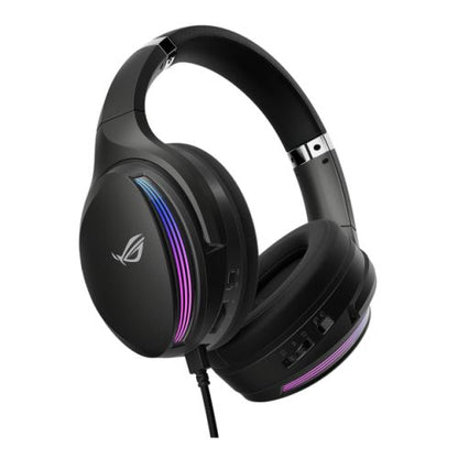 Asus ROG Fusion 500 II RGB Gaming Headset, USB-C/USB-A/3.5mm Jack, 50mm Drivers, 7.1 Surround Sound, AI Noise Cancelling Mic