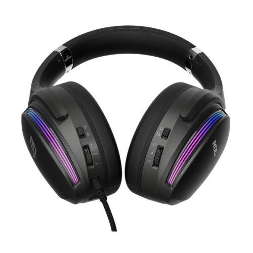 Asus ROG Fusion 500 II RGB Gaming Headset, USB-C/USB-A/3.5mm Jack, 50mm Drivers, 7.1 Surround Sound, AI Noise Cancelling Mic