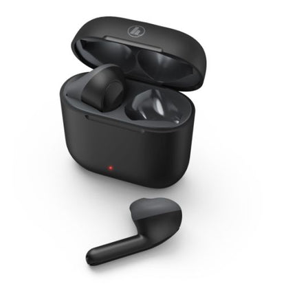 Hama Freedom Light Bluetooth Earbuds with Microphone, Touch Control, Voice Control, Charging/Carry Case Included, Black