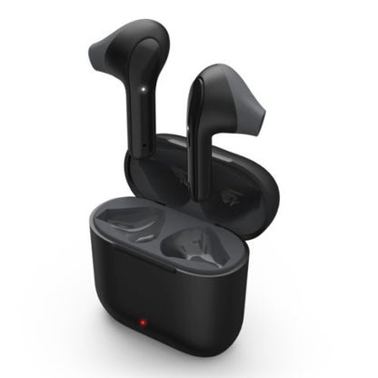 Hama Freedom Light Bluetooth Earbuds with Microphone, Touch Control, Voice Control, Charging/Carry Case Included, Black