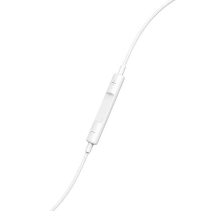 Hama Glow Apple/Lightning Earset with Microphone, Answer Button, Volume Control, White