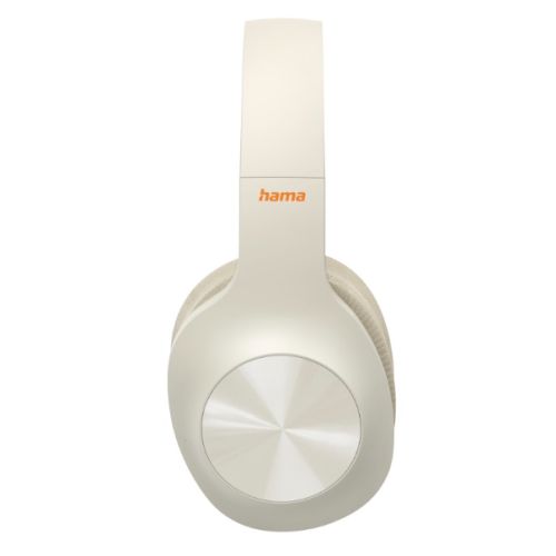 Hama Spirit Calypso Bluetooth Headset w/ Mic, Bass Boost, Foldable, Passive Noise Suppression, Up to 38hrs Battery, Beige