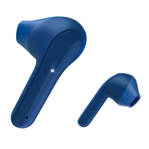 Hama Freedom Light Bluetooth Earbuds with Microphone, Touch Control, Voice Control, Charging/Carry Case Included, Blue