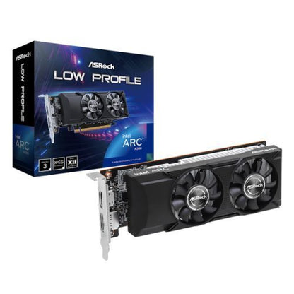 Asrock Intel Arc A380 Low Profile 6GB, 6GB DDR6, HDMI, DP, 2000MHz Clock, 0dB Cooling