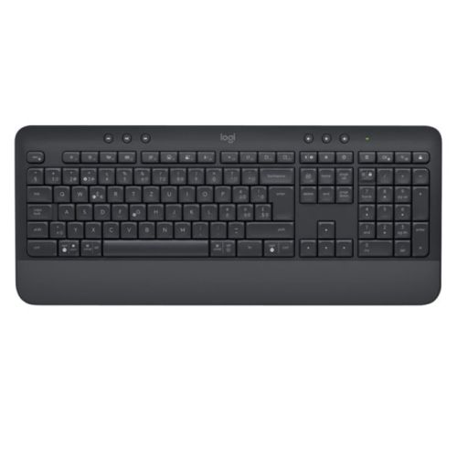 Logitech Signature MK650 Wireless Keyboard and Mouse Kit, SilentTouch, Palm Rest, 4000 DPI Mouse, Graphite