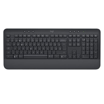 Logitech Signature MK650 Wireless Keyboard and Mouse Kit, SilentTouch, Palm Rest, 4000 DPI Mouse, Graphite