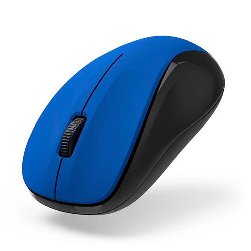 Hama MW-300 V2 Wireless Optical Mouse, 3 Buttons, Quiet, Ambidextrous, Blue/Black