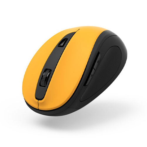 Hama MW-400 V2 Compact Wireless Optical Mouse, 6 Buttons, 800-1600 DPI, Black/Yellow