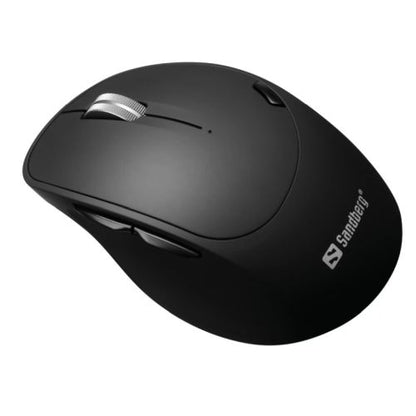 Sandberg (631-02) Wireless/Bluetooth Mouse Pro Recharge, 1600 DPI, 6 Buttons, Rechargeable Battery, Black, 5 Year Warranty