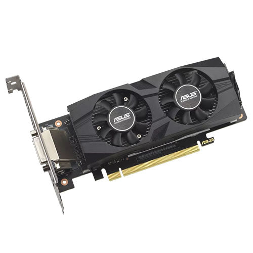 Asus DUAL RTX3050 LP BRK OC, 6GB DDR6, DVI, HDMI, DP, 1537MHz Clock, Overclocked, Low Profile (Bracket Included)