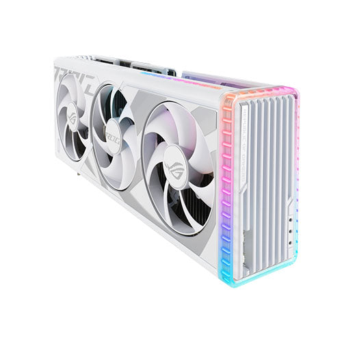 Asus ROG STRIX RTX4090, PCIe4, 24GB DDR6X, 2 HDMI, 3 DP, 2550MHz Clock, RGB Lighting, White