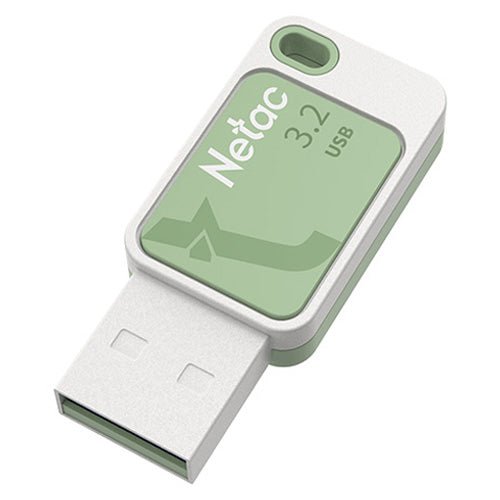 Netac 128GB USB 3.2 Memory Pen, UA31, Key Ring, Smoothies Green