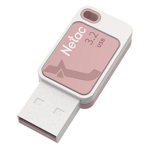 Netac 256GB USB 3.2 Memory Pen, UA31, Key Ring, Smoothies Pink