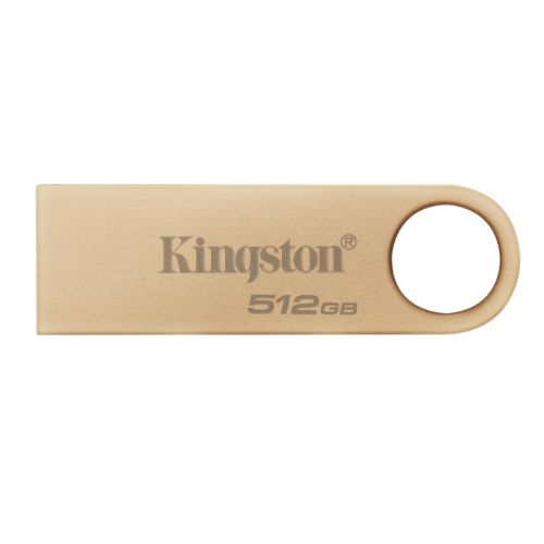 Kingston 512GB DataTraveler SE9 G3 Memory Pen, USB 3.2 Gen1 Type-A, Metal Gold Casing