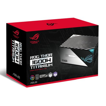 Asus 1600W ROG Thor Titanium PSU, Fully Modular, 80+ Titanium, PCIe 5.0, Digital Power Control, RGB Lighting, OLED Display, Lambda A++