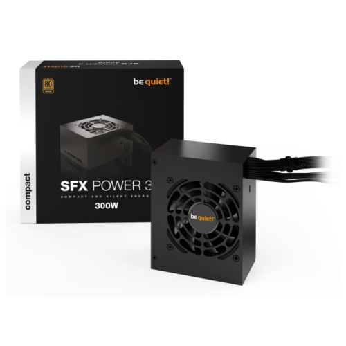 Be Quiet! 300W SFX Power 3 PSU, Small Form Factor, Rifle Bearing Fan, 80+ Bronze, Continuous Power