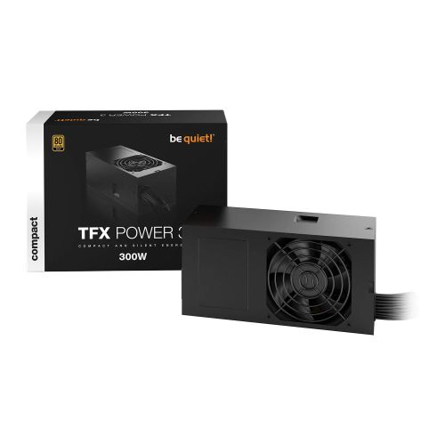 Be Quiet! 300W TFX Power 3 PSU, Small Form Factor, 80+ Gold, 2 PCIe, Continuous Power