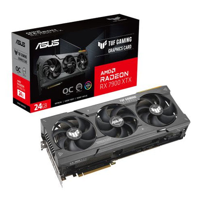 Asus TUF GAMING RX7900 XTX OC, PCIe4, 24GB DDR6, HDMI, 3 DP, 2615MHz Clock, RGB, Overclocked