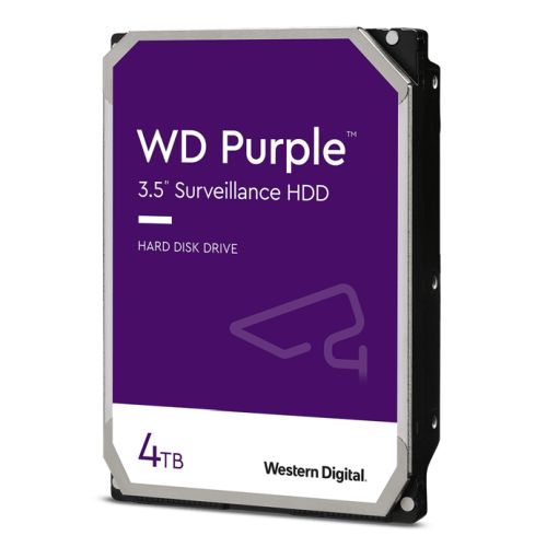 WD 3.5", 4TB, SATA3, Purple Surveillance Hard Drive, 256MB Cache, OEM